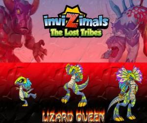 пазл Lizard Queen, последняя эволюция. Invizimals Затерянные племена. Королева пресмыкающихся, красиво и мудрый